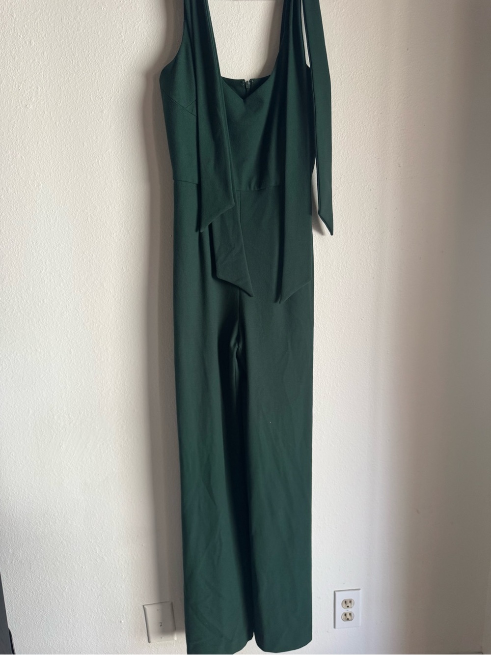 Gianni Bini Dark Green Sleeveless V-Neck Jumpsuit